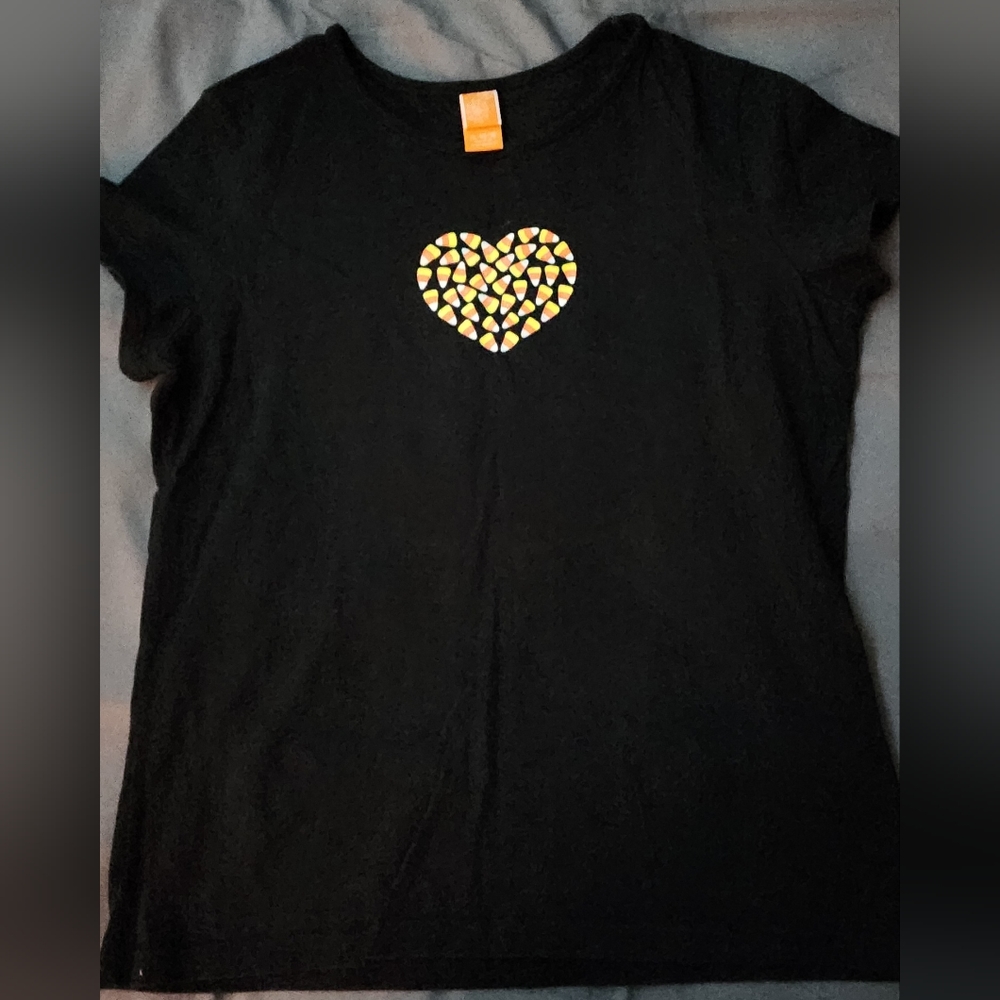 Womens candy corn Halloween shirt